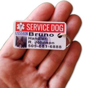 mini service dog id card 3 per order